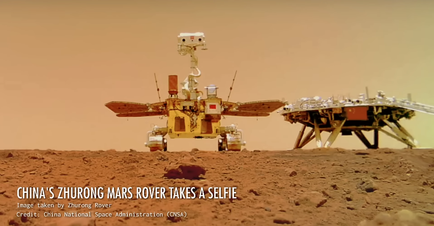 China's Zhurong Mars Rover Takes a Selfie